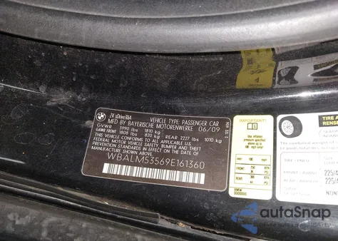 2009 BMW Z4 Sdrive30I z USA, uszkodzony, nr VIN WBALM53569E161360